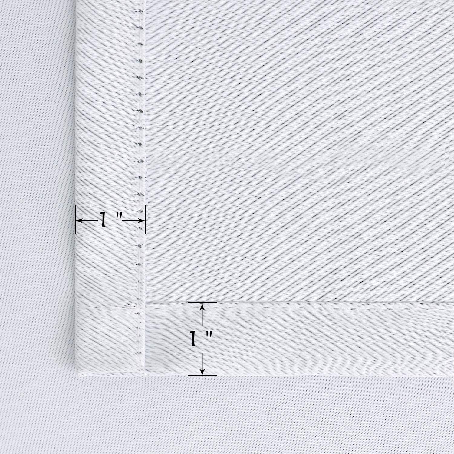 BGment White Curtains for Bedroom - 84 Inch Rod Pocket and Back Tab Thermal Insulated Room Darkening Curtains for Living Room, 2 Curtain Pa…