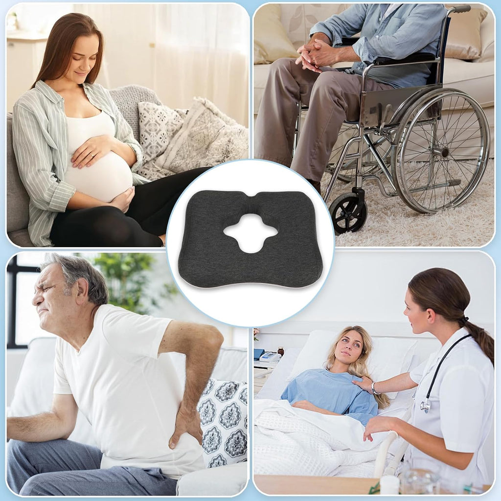 AeriGnix Gel Wheelchair Cushions for BedSores Prevention, Bed Sore Pad Cushion for Butt - for Long Sitting & Relieve Sciatica, Back,…