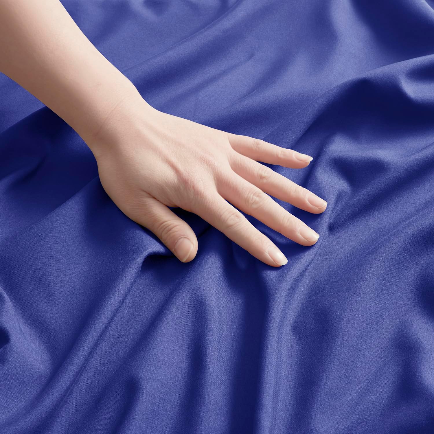 Nestl Microfiber King Pillow Cases Set of 2, 20x40 Inches, Royal Blue cotton Blue