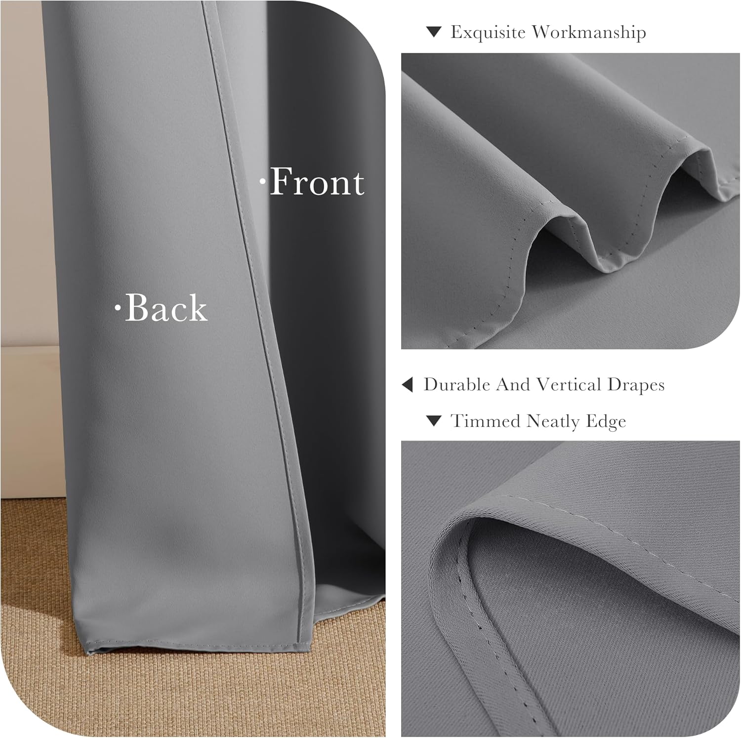 Ponydance PONY DANCE Window Curtain Panels - Thermal Insulated Draperies Light Block Curtain Drapes with Back Tab Energy Saving for Kitchen…