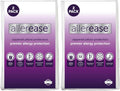 Set of 2 King AllerEase Pillow Protectors - Temperature Balancing, Allergist Recommended - Premium Breathable, Zippered Protectors,(Pack of 2)