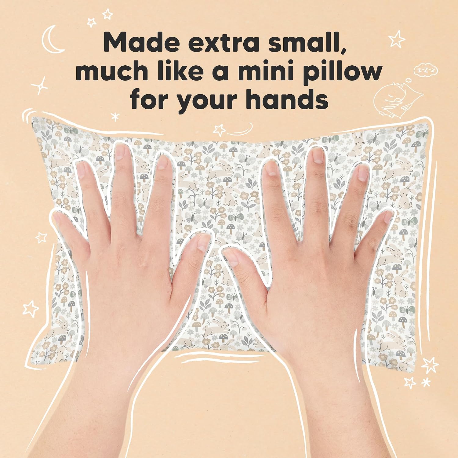 Mini Toddler Pillow with Pillowcase - 9x13 My Little Dreamy Travel Kids Pillow for Sleeping, Toddler Bed, Small, Tiny, Organic Cotton…