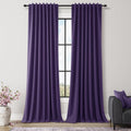 Guken 100% Blackout Curtains 108 Inch Length 2 Panels Set for Living Room Bedroom Back Tab Thermal Insulated Black Out Linen Drapes Room Da…