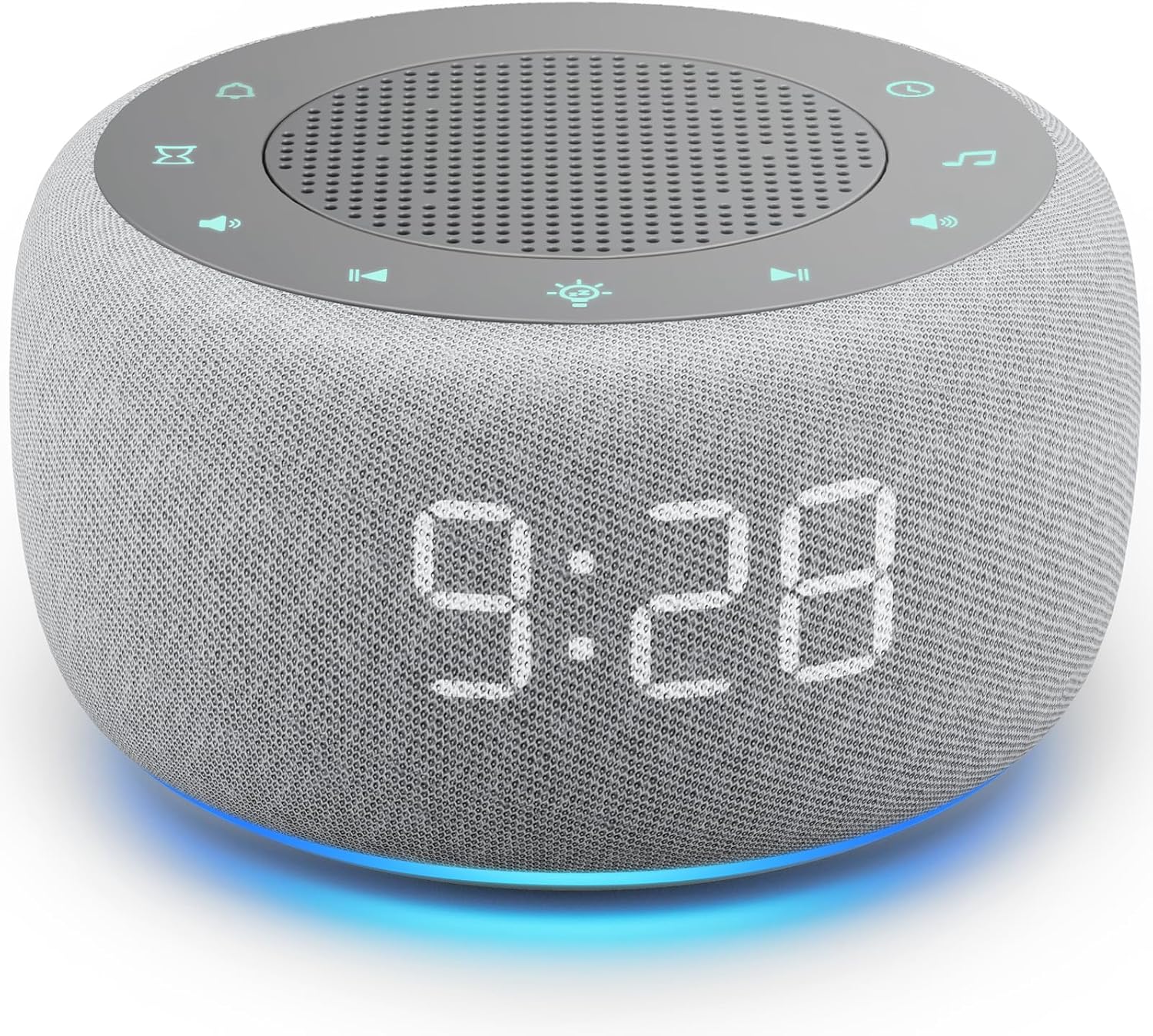Buffbee Alarm Clock with Sound Machine for Bedrooms – 2-in-1 White Noise Machine for Sleep, Gentle Wake-Up with Soft Alarm Sounds…