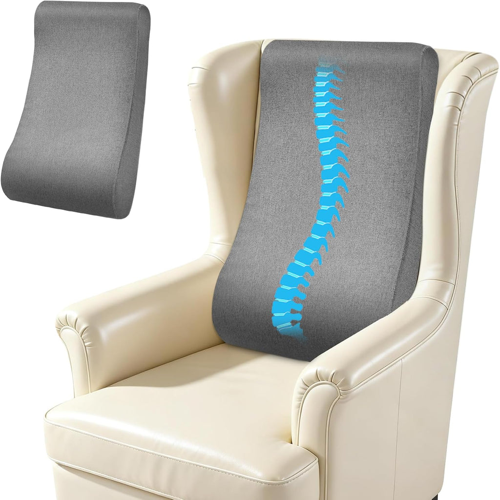 JZHLLA Recliner Neck and Lumbar Support Cushion for Recliner Couch & Glider Chair, Ergonomic S-Shaped Backrest Pillow, Breathable…
