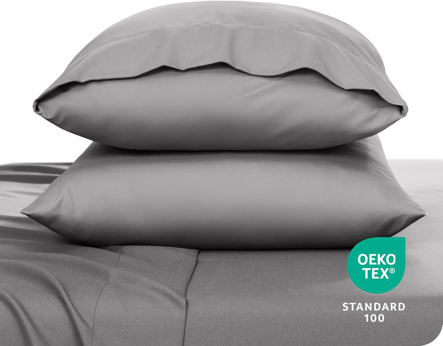BareHome Bare Home Microfiber Pillow Cases - Queen Size Set of 2 - Cooling Pillowcases - Double Brushed - easy maintenance - Envelope…