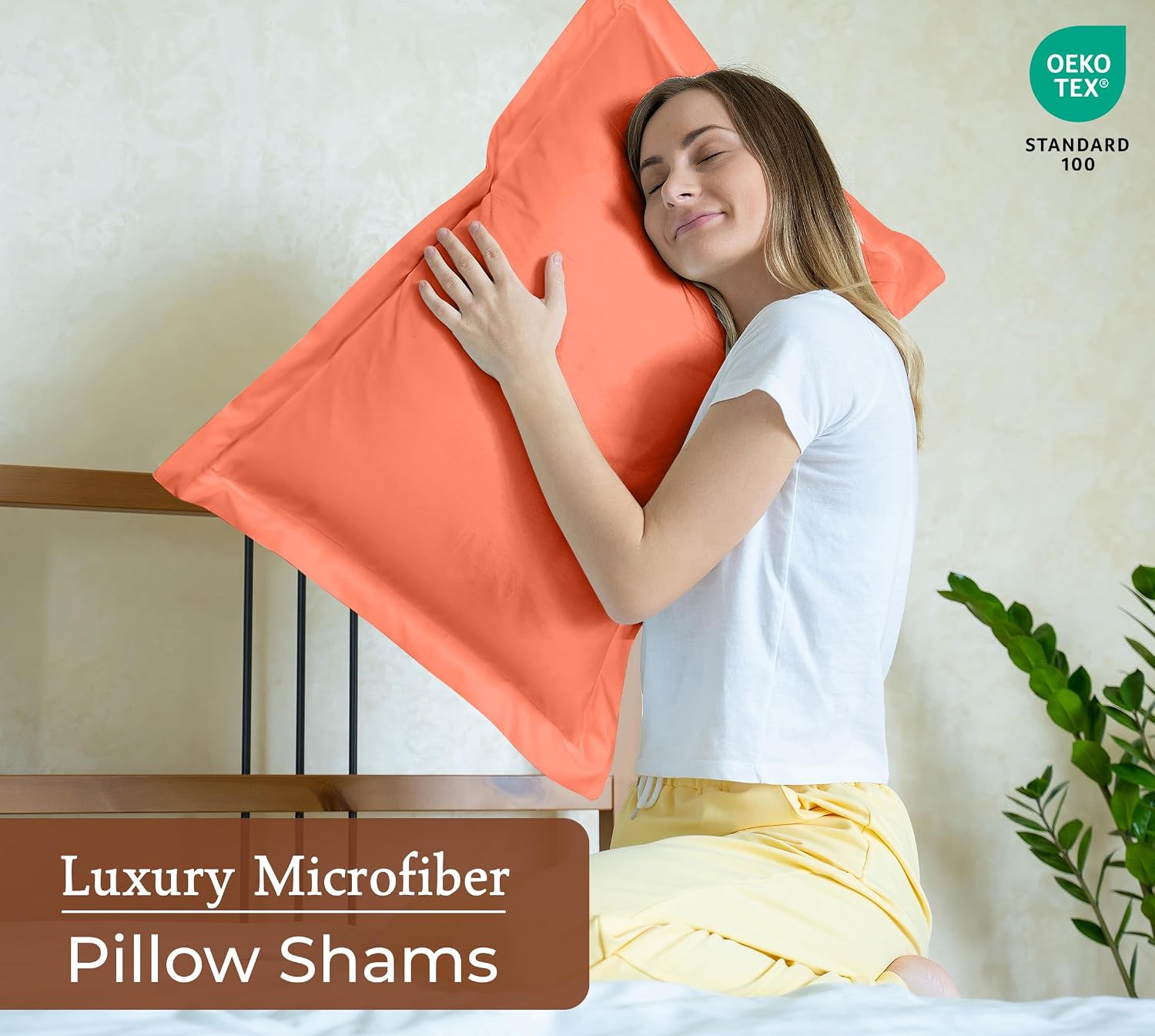 Royalelinens Royale Linens Pillow Shams 2 Pack Euro Size 26x26 Inch - Brushed 1800 Microfiber - Bed Pillow Shams, Wrinkle Resistant Super S…