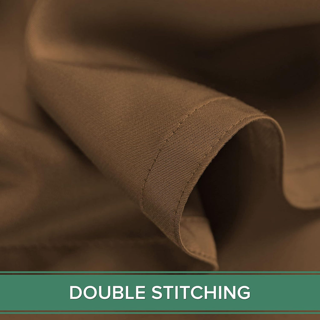 PureBamboo Pure Bamboo Split King Sheets, Genuine 100% Organic Viscose Derived from Bamboo Bed Sheet Set, Soft & Cooling, Double Stitching,…
