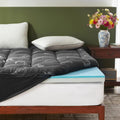Bedlore 4 Inch Memory Foam Mattress Topper Full,2-in-1 Dual Layer Design (2" Gel Memory Foam + 2" Plush Pillow Top Cover) Mattress Topper M…