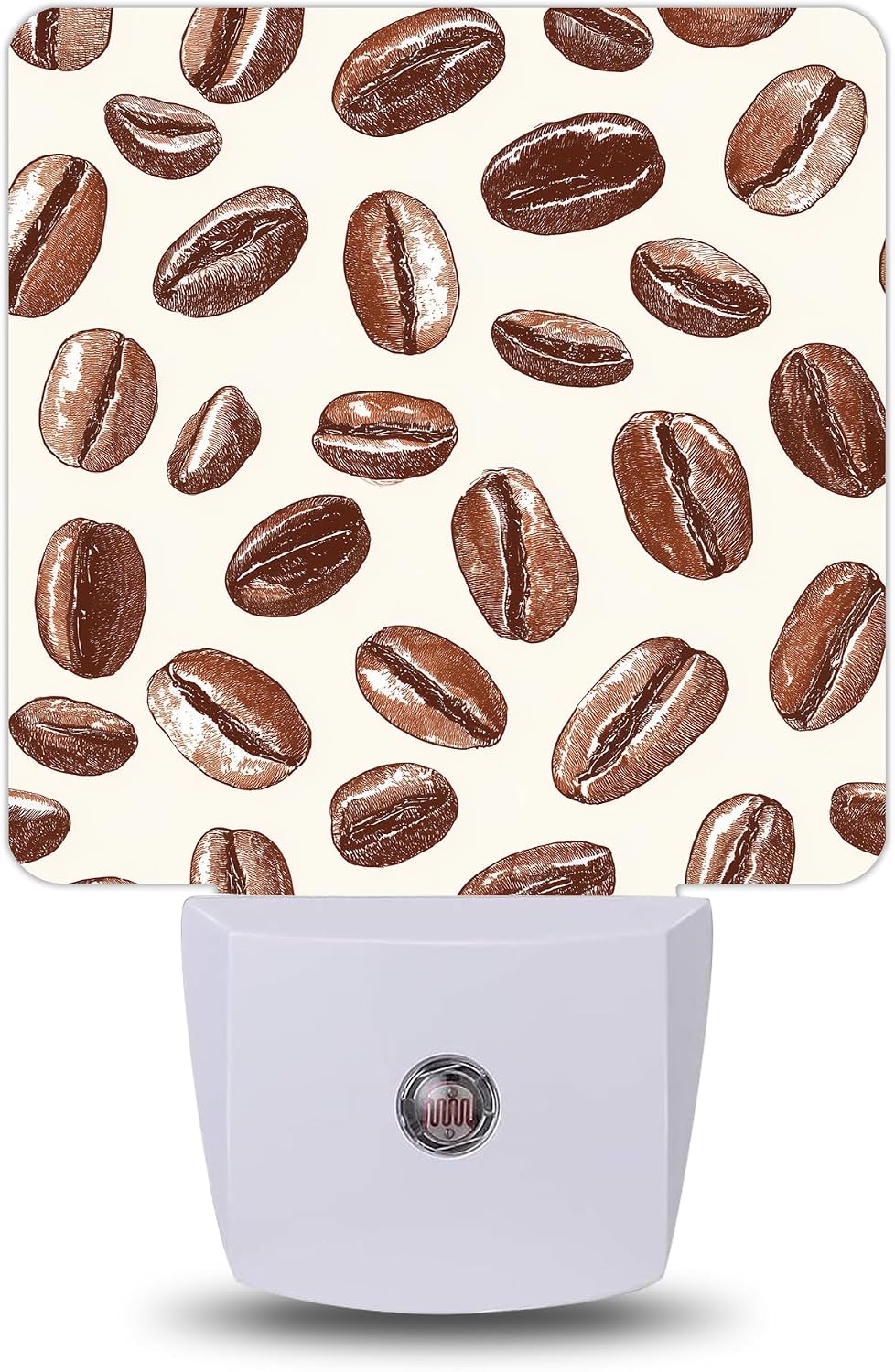 Coffee Bean Night Lights Plug into Wall, Night Light with Dusk to Dawn Sensor for Bedroom Bathroom Kitchen Hallway Stairs, Decorative…