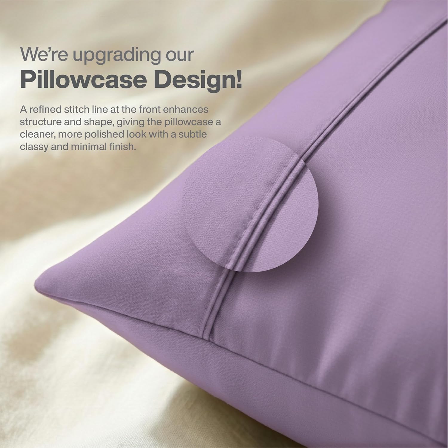 Queensbay Standard Pillow Cases Set of 2, Microfiber Cooling Pillowcases, Soft Breathable Envelope Closure Pillow Covers, Wrinkle Free Easy…