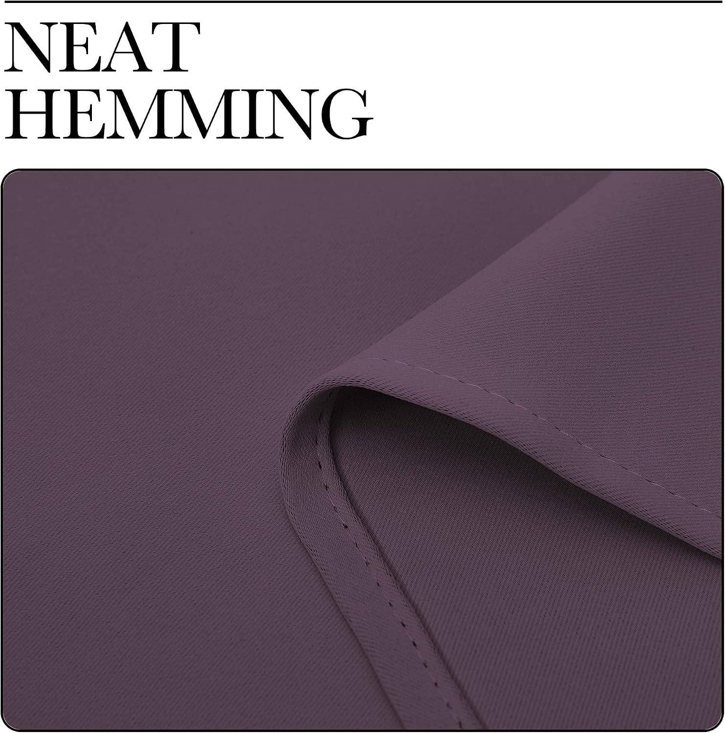 NICETOWN Window Treatment Blackout Curtains and Draperies - (Plum Color) 42x40 inch, 2 Panels, Room Darkening Blackout Panel Drapes for…