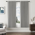 Guken Dark Grey 100% Blackout Linen Curtains 63 Inch Length 2 Panels Set for Living Room Bedroom Back Tab/Rod Pocket Thermal Insulated Blac…