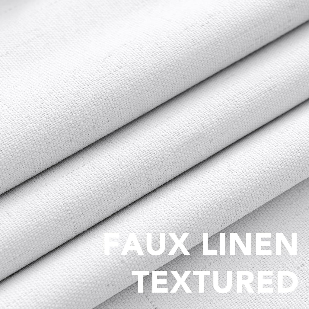 H.VERSAILTEX 100% Blackout Curtains for Bedroom Thermal Insulated Linen Textured Curtains Heat and Full Light Blocking Drapes Living Room…
