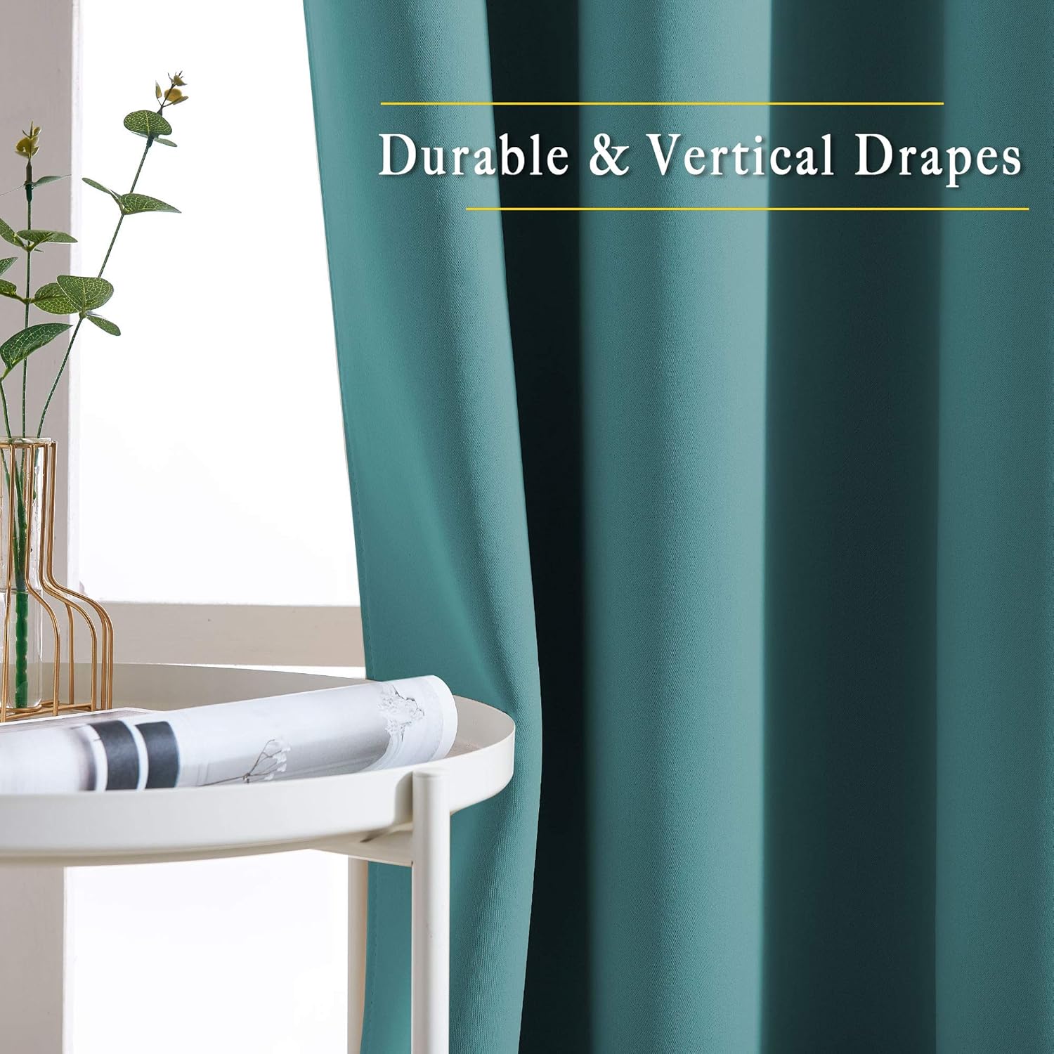 NICETOWN Insulated Curtains Blackout Draperies - Triple Weave Microfiber Home Thermal Insulated Solid Ring Top Blackout Curtains/Panels…