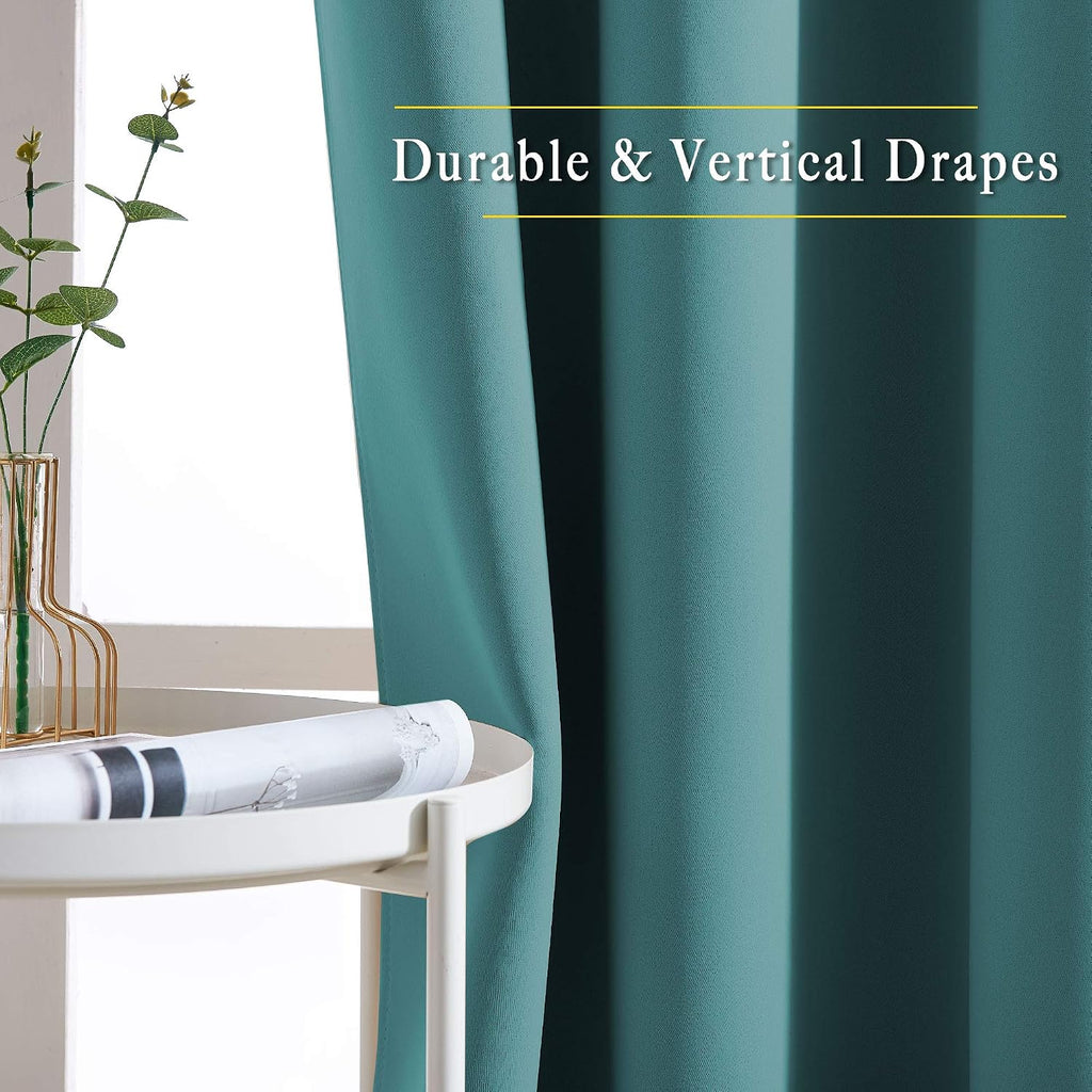 NICETOWN Insulated Curtains Blackout Draperies - Triple Weave Microfiber Home Thermal Insulated Solid Ring Top Blackout Curtains/Panels…