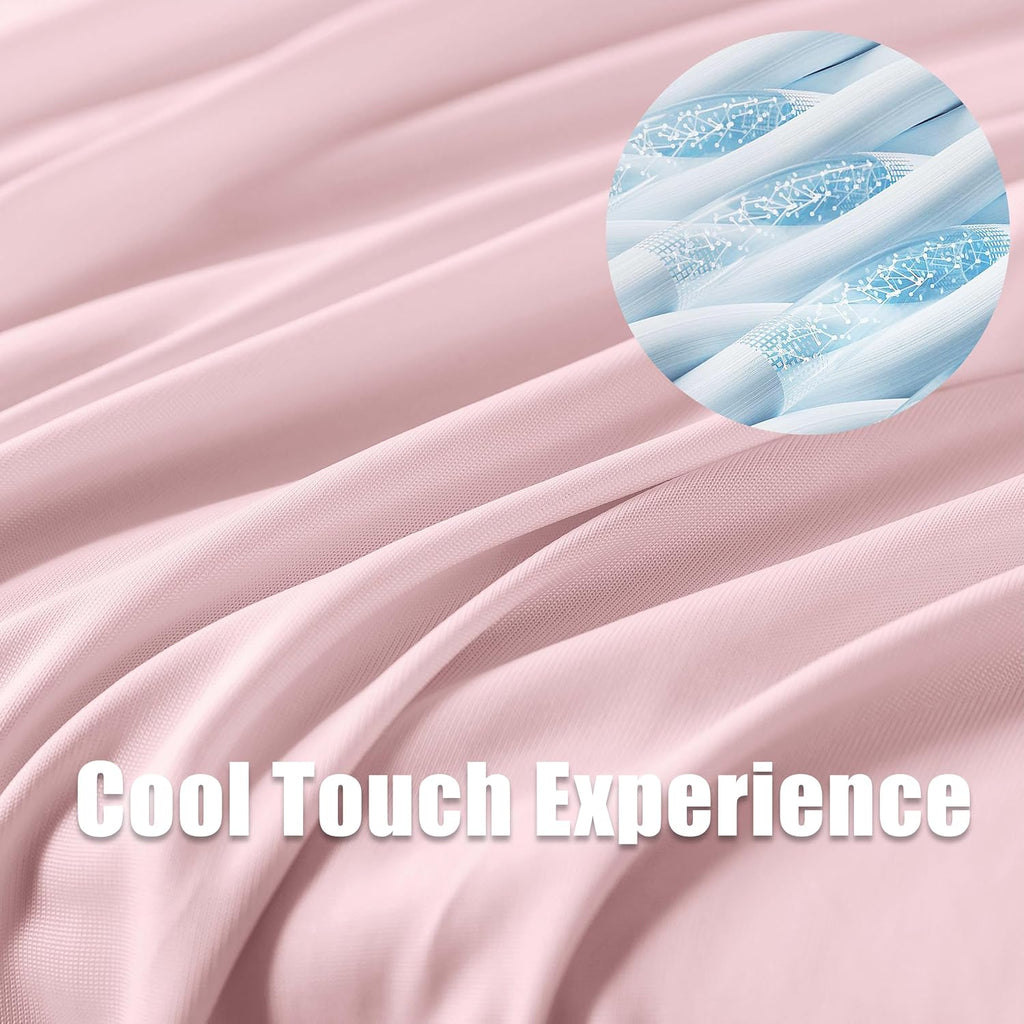 WhatsBedding Memory Foam Body Pillow with Zippered Cooling Cover, Full Body Pillow for Adults, Long Pillow for Sleeping, Fluffy…