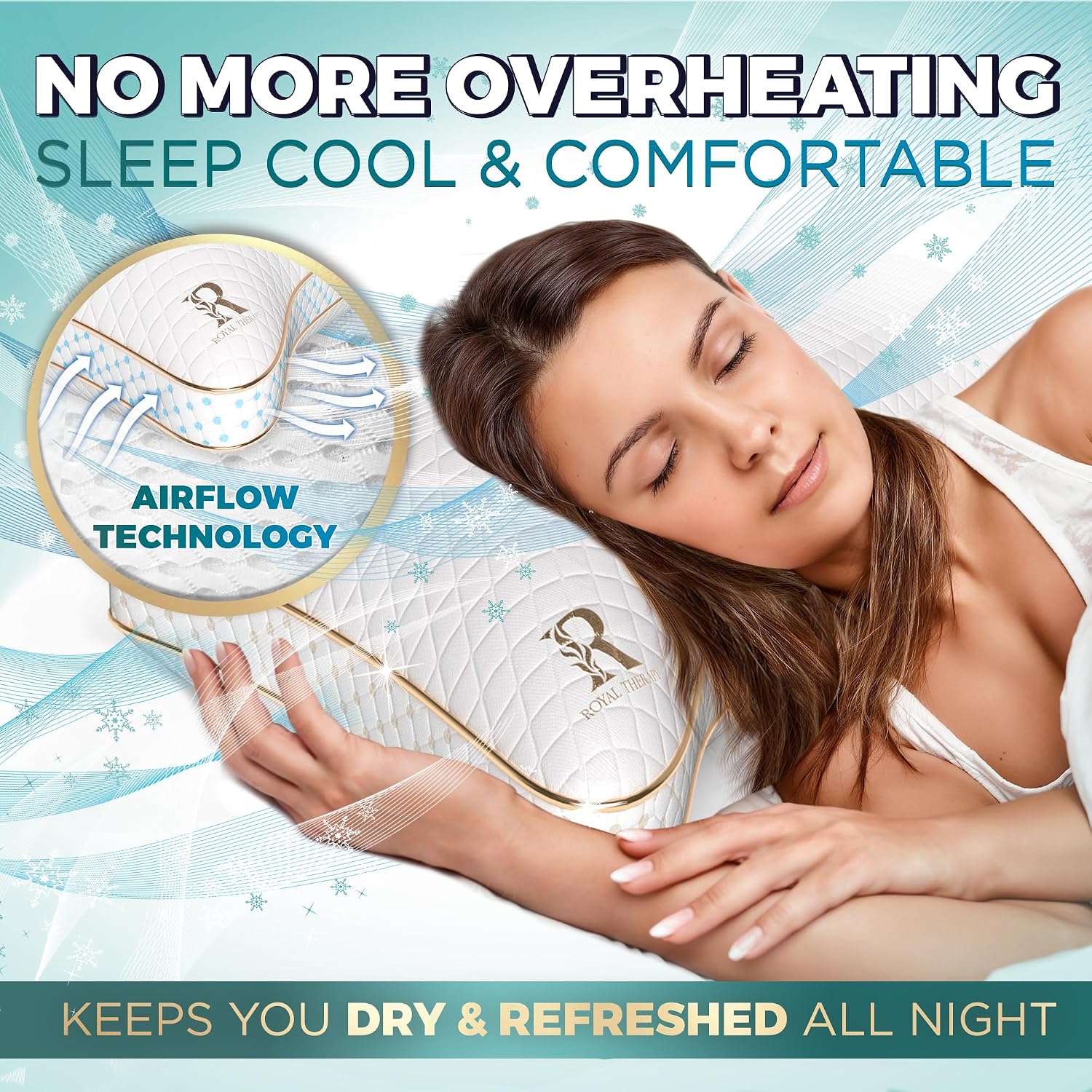 Royaltherapy Royal relaxation King 2-Pack Memory Foam Pillow, Adjustable Shredded Odor-Free Cut-Out Bed Pillow for Neck & Shoulder…