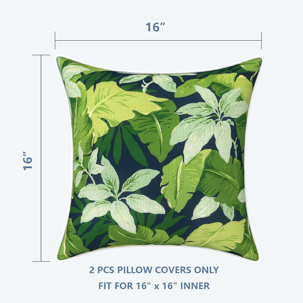 LVTXIII Outdoor Throw Pillow Covers 16x16 Waterproof Tropic Accent Pillow Cases Fluffy Outdoor Cushion Covers for Garden and Patio…
