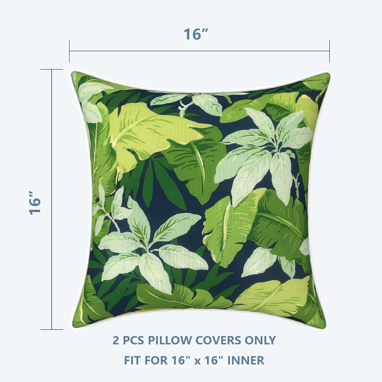 LVTXIII Outdoor Throw Pillow Covers 16x16 Waterproof Tropic Accent Pillow Cases Fluffy Outdoor Cushion Covers for Garden and Patio…