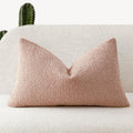 Foindtower Decorative Textured Boucle Throw Pillow Covers Accent Solid Lumbar Pillow Cases Soft Cozy Couch Cushion Case for Chair Sofa…