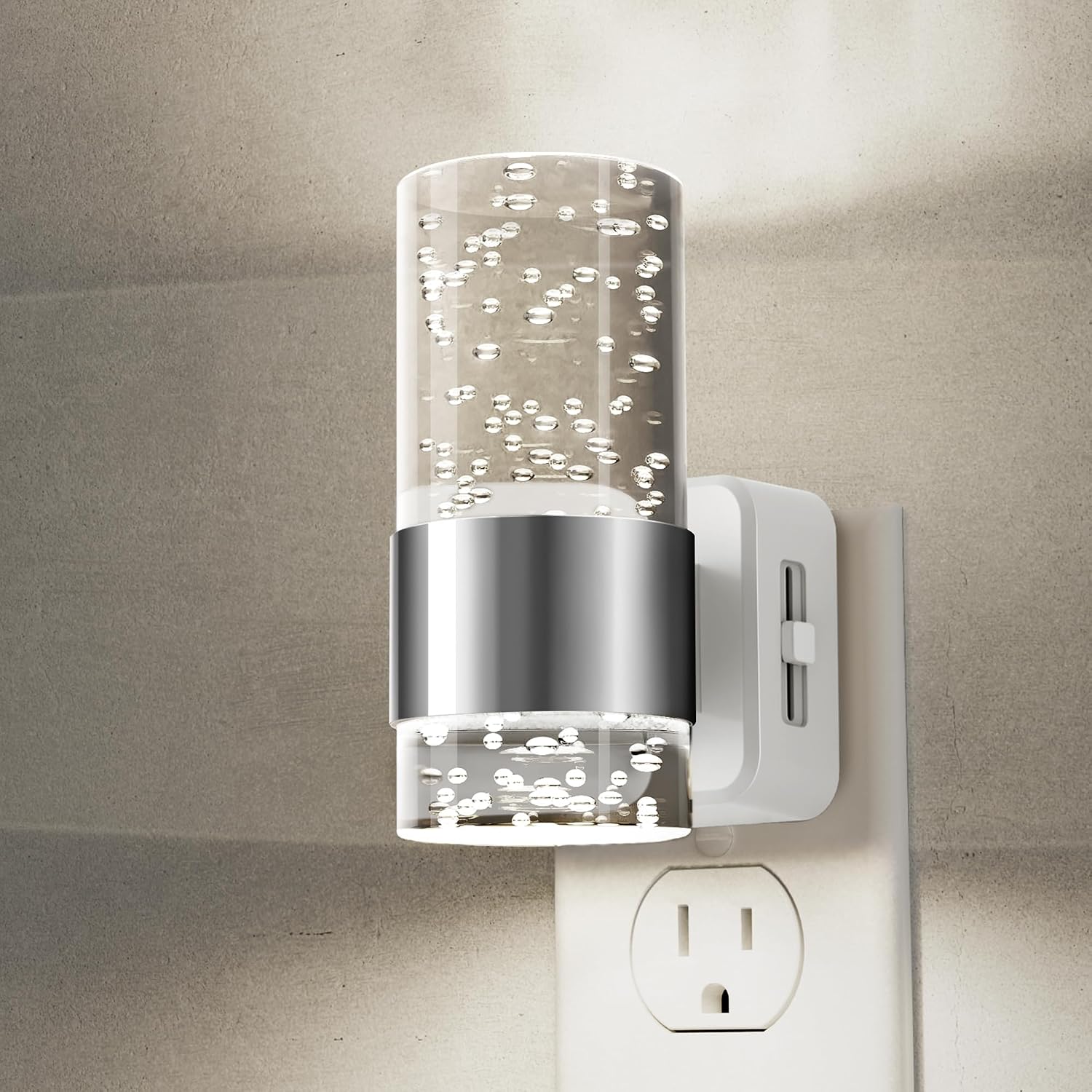 L LOHAS LED Night Light, Plug in Night Light with Auto Light Sensor, Brightness Adjustable with Daylight White 5000K, Wall Sconce-Style…