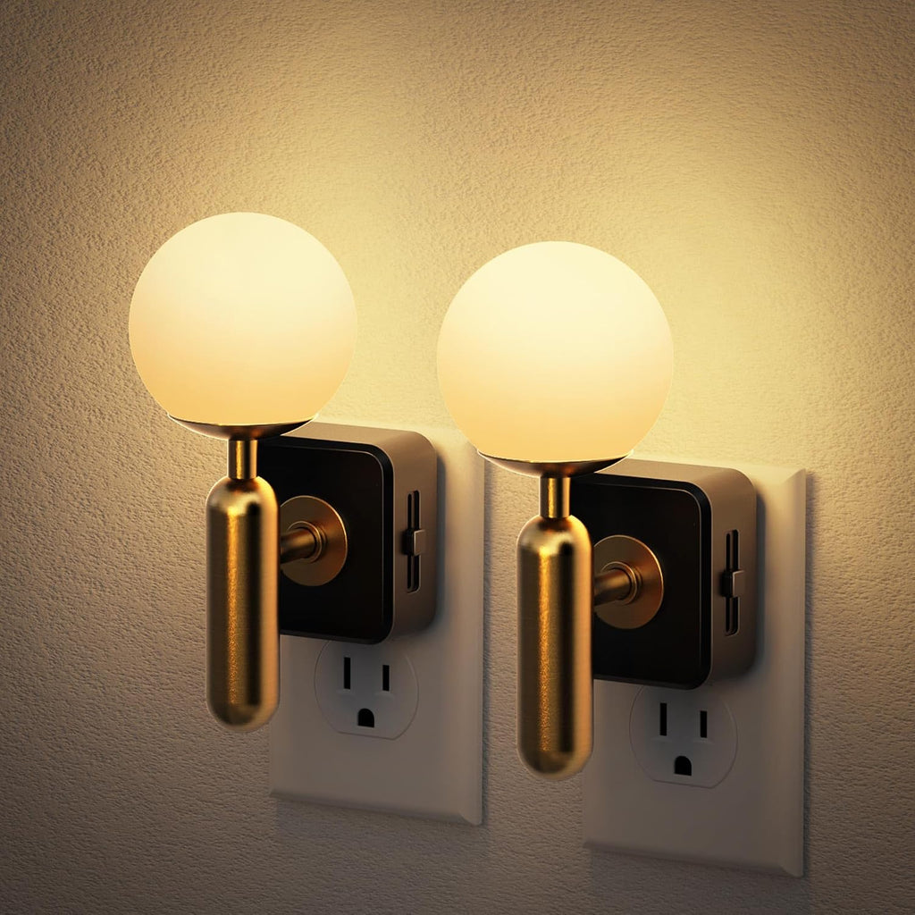 JandCase Night Light Plug in, Night Lights Plug into Wall, 3000K Soft Light LED NightLights, 0-100LM Dimmable Night Light, Built in Dusk…