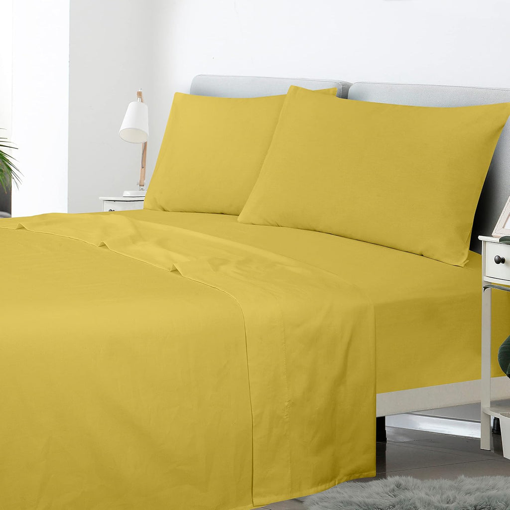 Royalelinens ROYALE LINENS 300 Thread Count 100% Long Staple Combed Cotton Sheet Set - 4 Piece Queen Bed Sheets - 1 Fitted, 1 Flat & 2 Pill…