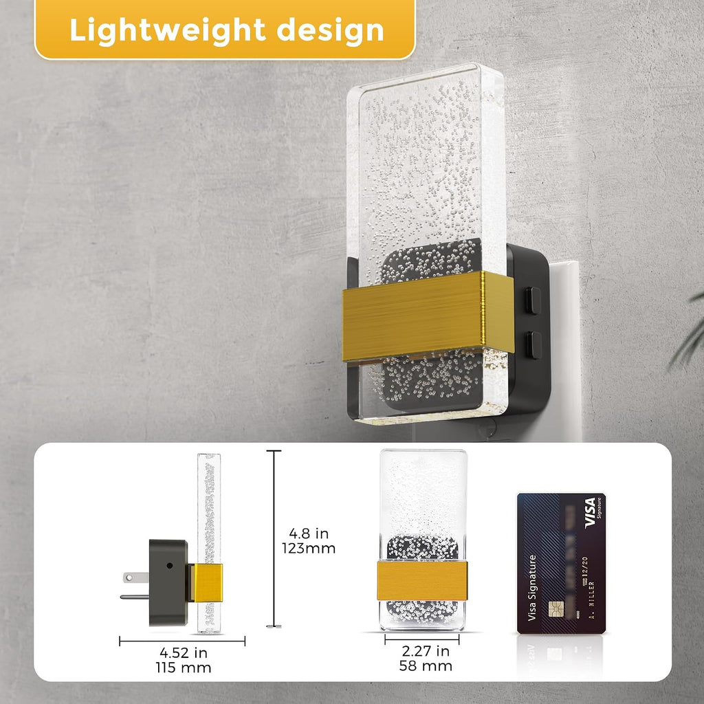 L LOHAS LED Night Light, 2 Pack 3CCT Night Lights Plug Into Wall, 2000K/3000K/5000K Adjustable Color Temperature Nightlight, Dusk to Dawn…