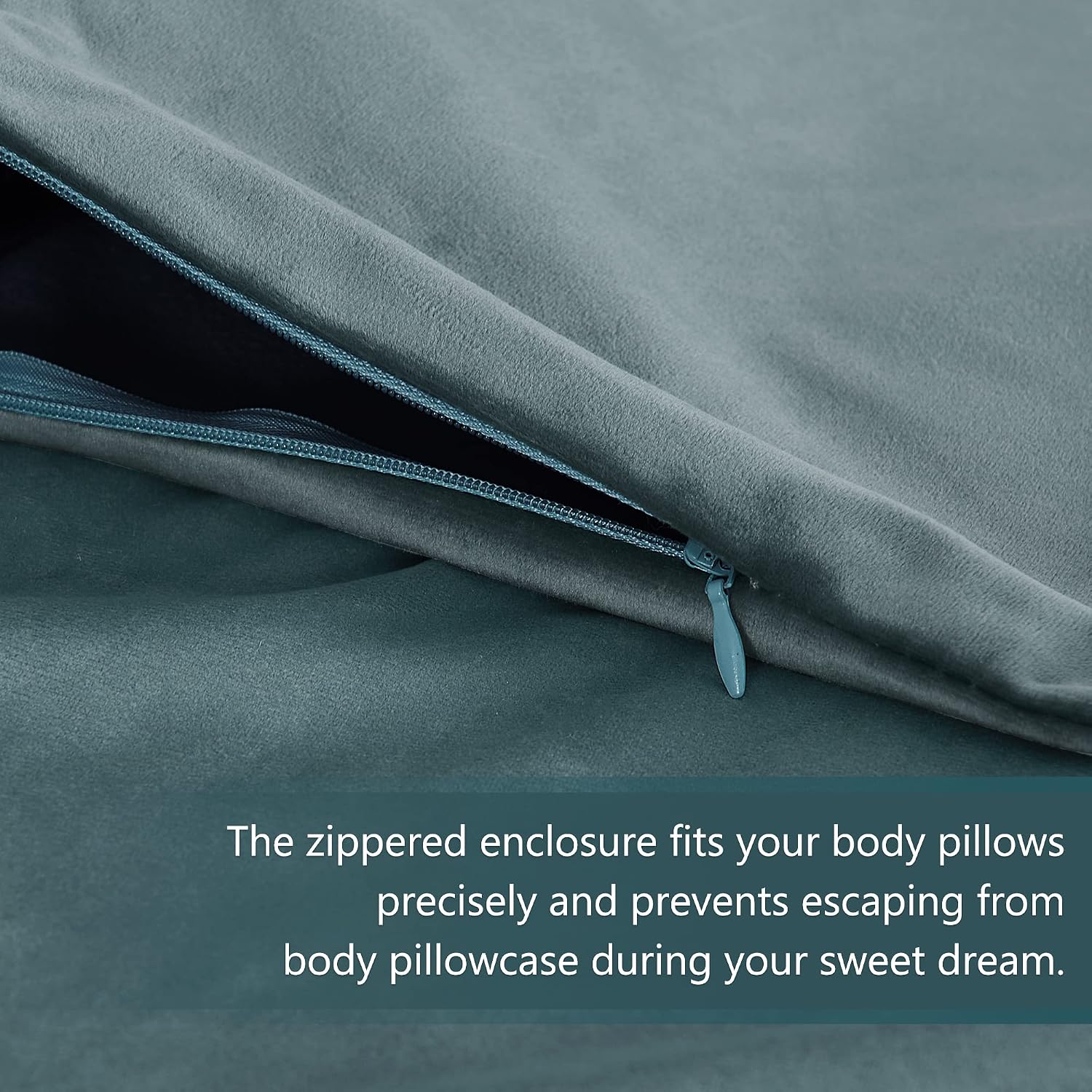 StangH Nursery Stone Blue Velvet Pillowcase Bed Pillow Cover for Hair and Skin, Queen Size 20 x 30 inches Set of 2, Luxury Warm Pillow Cove…
