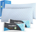 CloudBliss Cooling Bed Set of 2 Pillows for Sleeping, Shredded Memory Foam Pillows with Washable & Breathable Pillowcase, Adjustable Height…