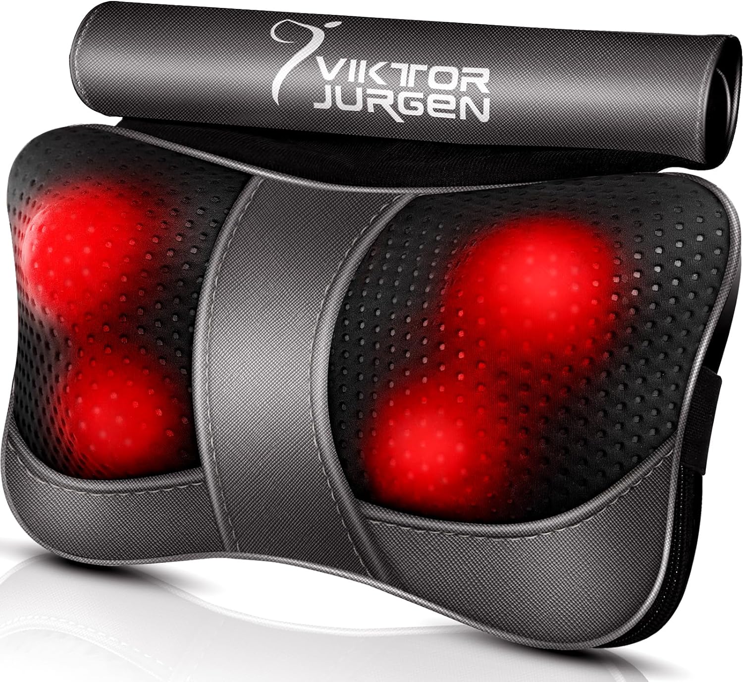 VIKTOR JURGEN Back Massager Kneading for Neck, Shoulder and Foot, Shiatsu Massage Pillow with Heat, Relaxation Gifts for…