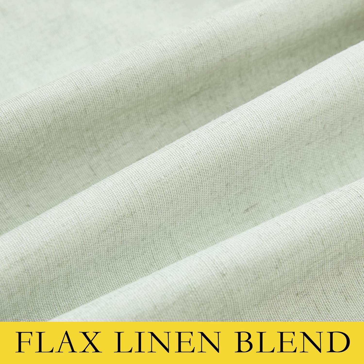 NICETOWN Sage Green 100% Blackout Linen Texture Curtains 84 inches Long 2 Panels for Boy's Room, Thermal Insulated Full Blackout 2-Layer…