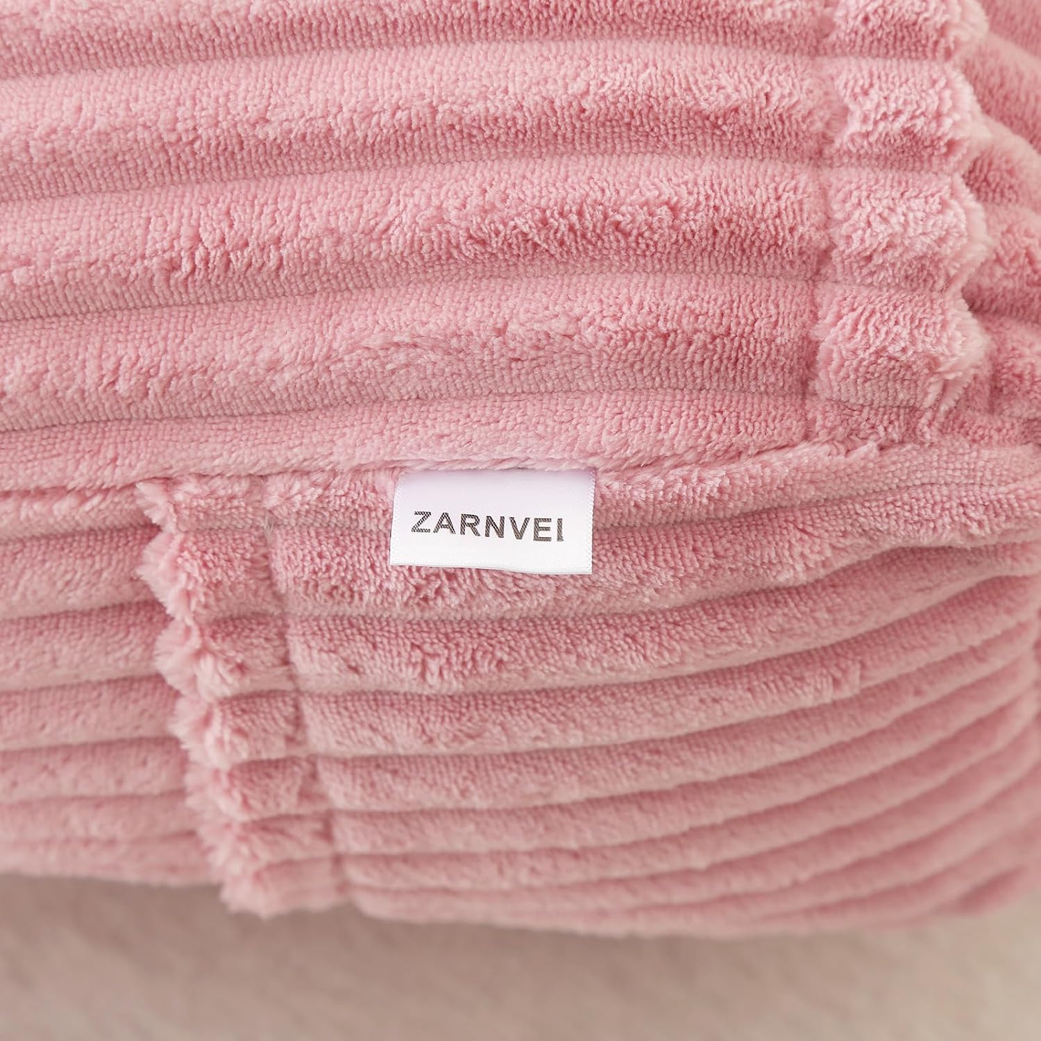 Corduroy Wedge Reading Pillow for Bed, 3 Sizes, 4 Colors for Bed, Sofa, Office Chair (Pink, Small 16 * 14 * 7in)