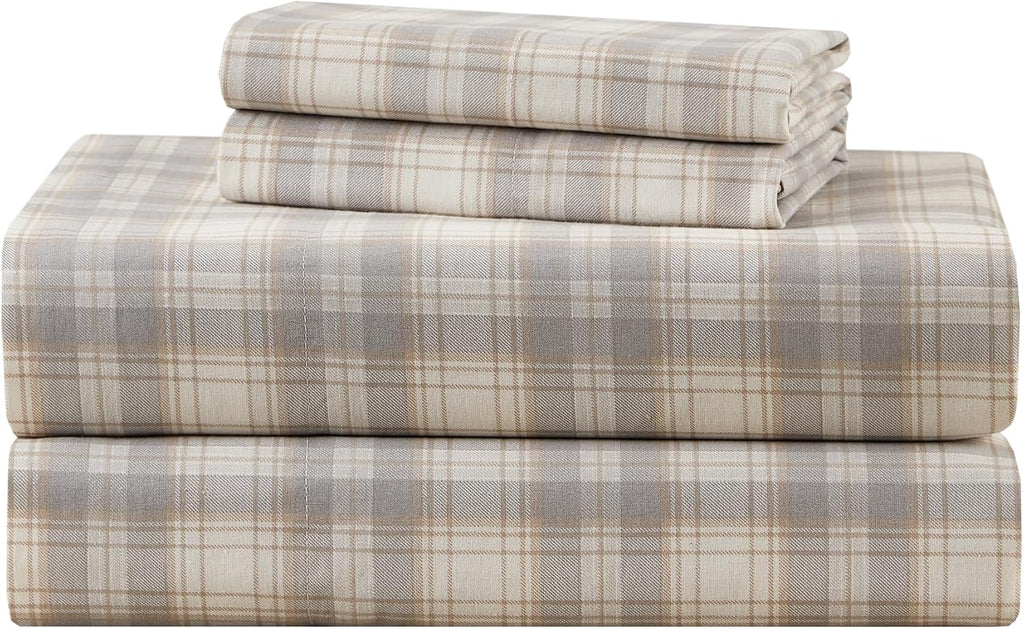 ComfortSpaces Comfort Spaces 100% Cotton Sheets Full, Breathable, Naturally Cool Cotton Sheets, Soft Cotton Bed Sheets with 14" Elastic Poc…
