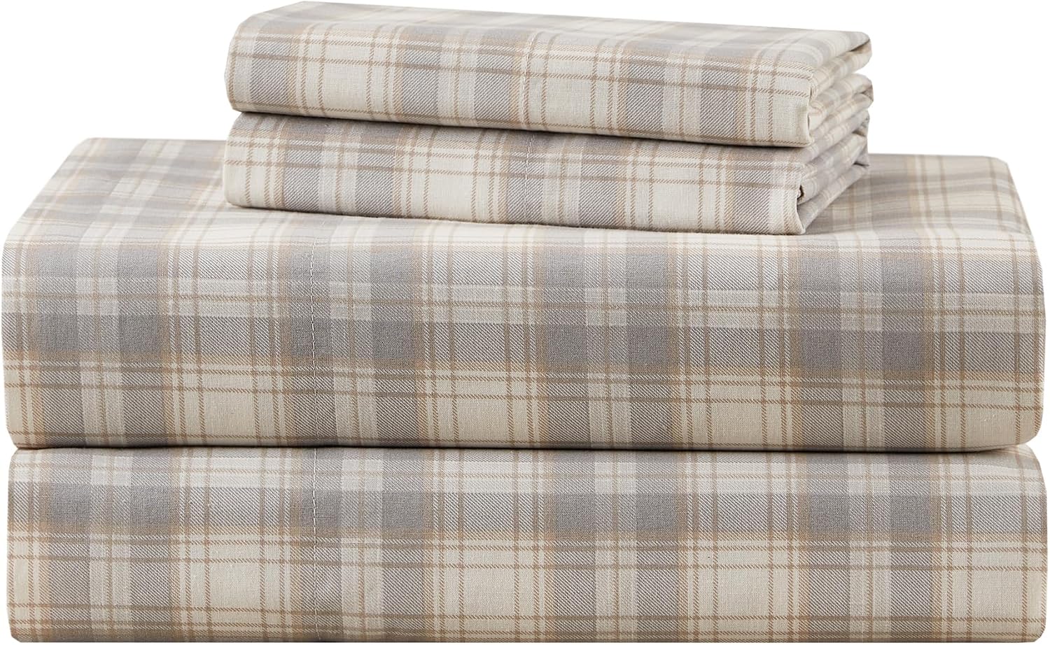 ComfortSpaces Comfort Spaces 100% Cotton Sheets Full, Breathable, Naturally Cool Cotton Sheets, Soft Cotton Bed Sheets with 14" Elastic Poc…