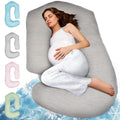 Pillani Cooling Pregnancy Pillows for Sleeping – 57-Inch Maternity Pillow for Pregnant Women with Breathable, Removable Washable Cover – Su…