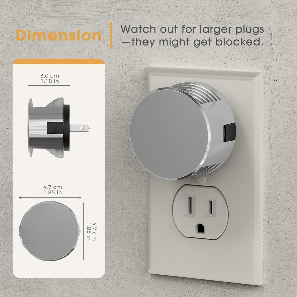 Briignite Night Lights Plug into Wall [2 Pack], Dusk to Dawn Sensor Nightlight, Brightness Adjustable, 3000K Soft White, Dimmable Plug in…