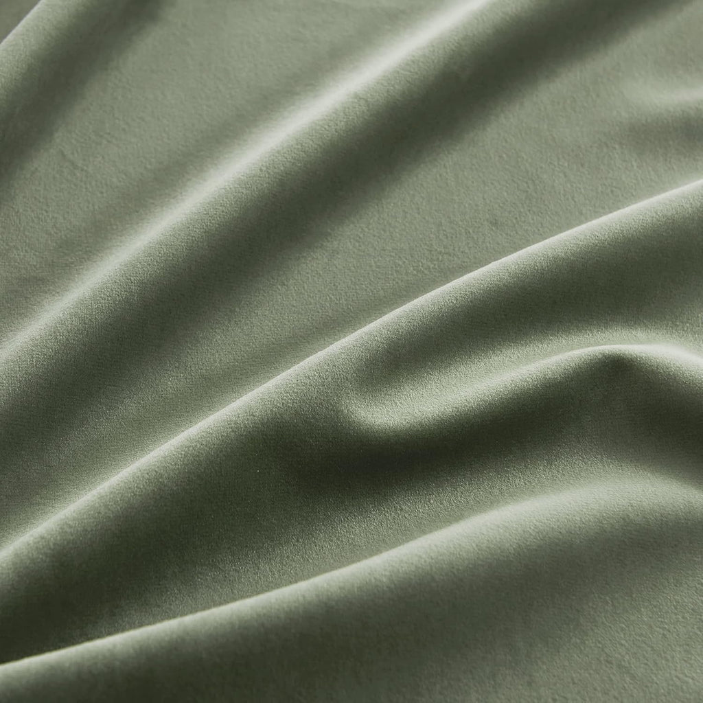 Rybhome RYB HOME Sage Green Velvet Curtains 84 inches, Room Darkening Super Soft Velvet Drapes with Pleat Tape for Living Room, Thermal Ins…
