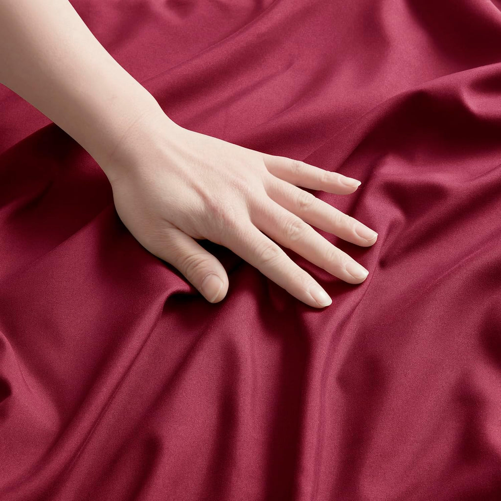 Nestl Burgundy King Pillow Cases 2 – Soft King Size Pillow Case, 1800 Brushed Microfiber Pillowcases, Envelope Closure Pillowcase, King Pil…