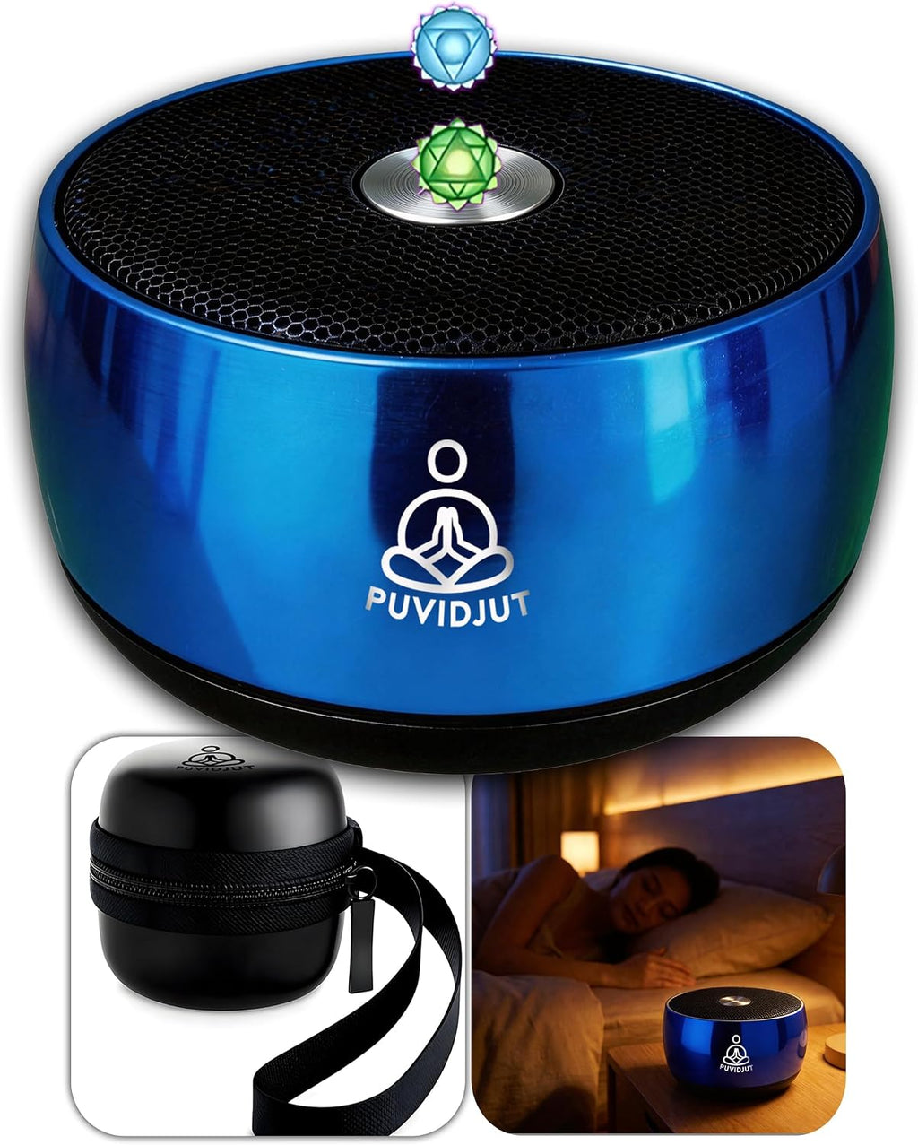 Puvidjutmeditationmachine Sound Machine for Sleep, PUVIDJUT M3 Pure Frequencies & Singing Bowl Tone, Cordless Non-White Noise s for…
