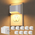 Niorsun Plug in Night Light, Auto Brightness Sensor Night Light, 3000K Warm White, Ultra- Wall Light for Hallway Bathroom Bedroom Stair…