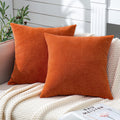 Gawamay Decorative Chenille Throw Pillow Covers 26x26 Inch Pack of 2, Soft Square Couch Pillow Cover for Sofa Cushion Living Room Bedroom S…
