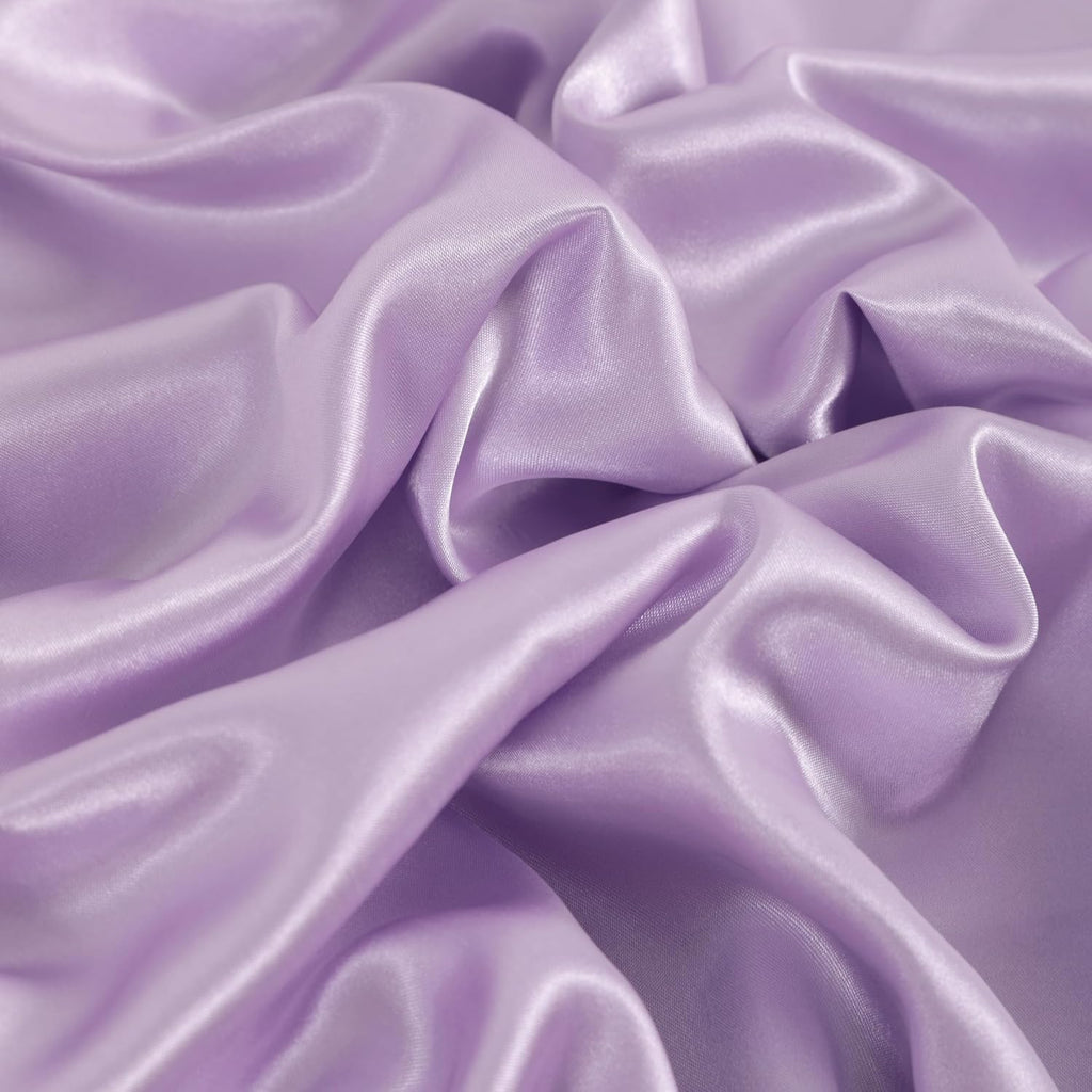 Ntbay 2 Pack Satin King Pillowcases for Hair and Skin, Luxurious and Silky Pillow Cases with Envelope Closure, 20x40 Inches, Light Purple 2…