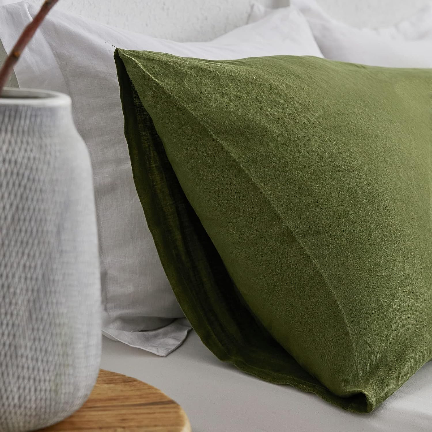Simple&Opulence Body Pillow Cover 20" x 54",100% Pure Linen, Ultra Soft and Breathable, Body Pillowcase with Envelope Closur…