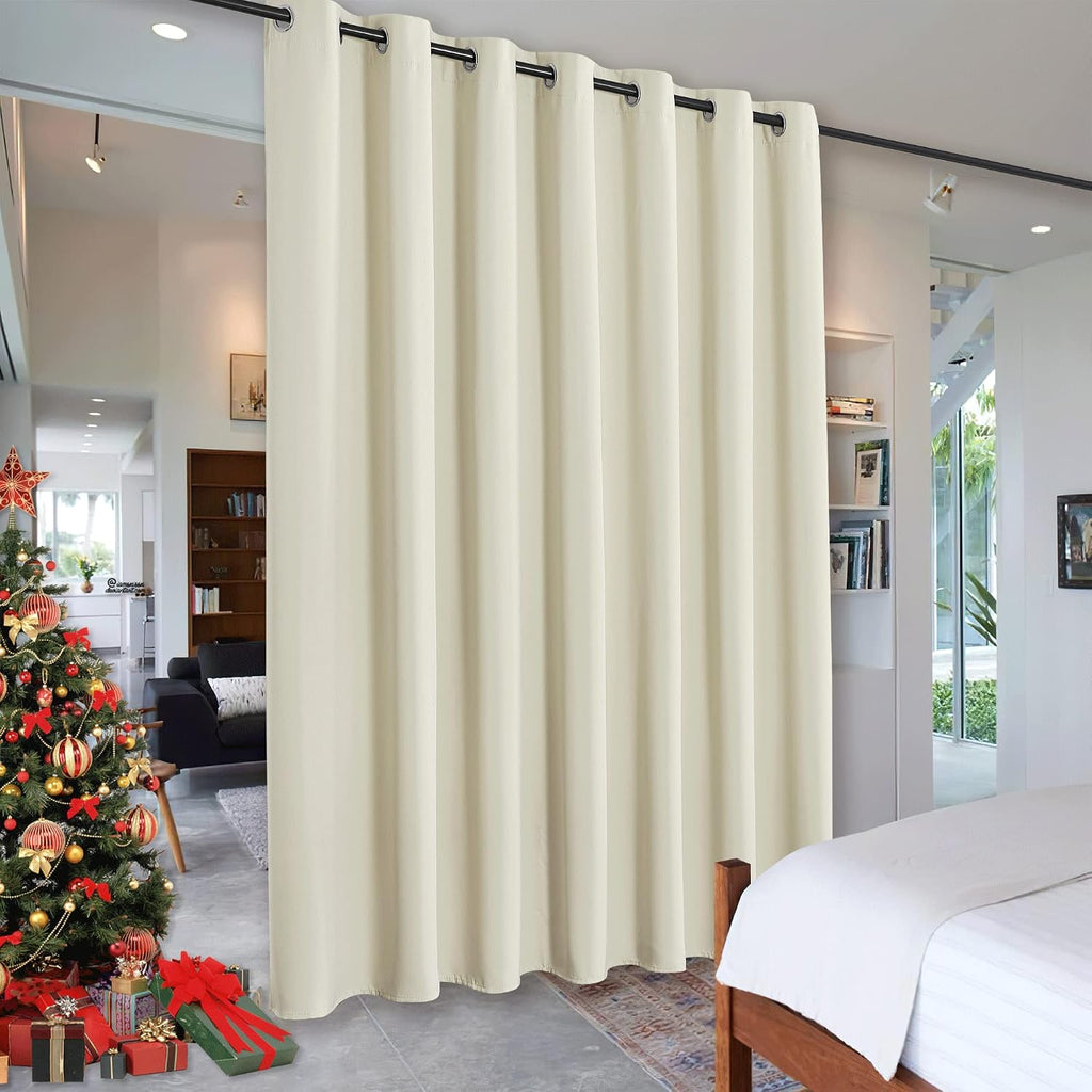 Rybhome RYB HOME Blackout Divider Curtains for Living Room, Noise Reducing Privcay Vertical Blinds Drapes for Patio Sliding Glass Door Kids…