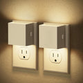 JandCase Night Light, Automatic Night Lights Plug into Wall, Dusk to Dawn,2 Pack Soft White 3000K Brightness Adjustable Nightlight for Kids B…