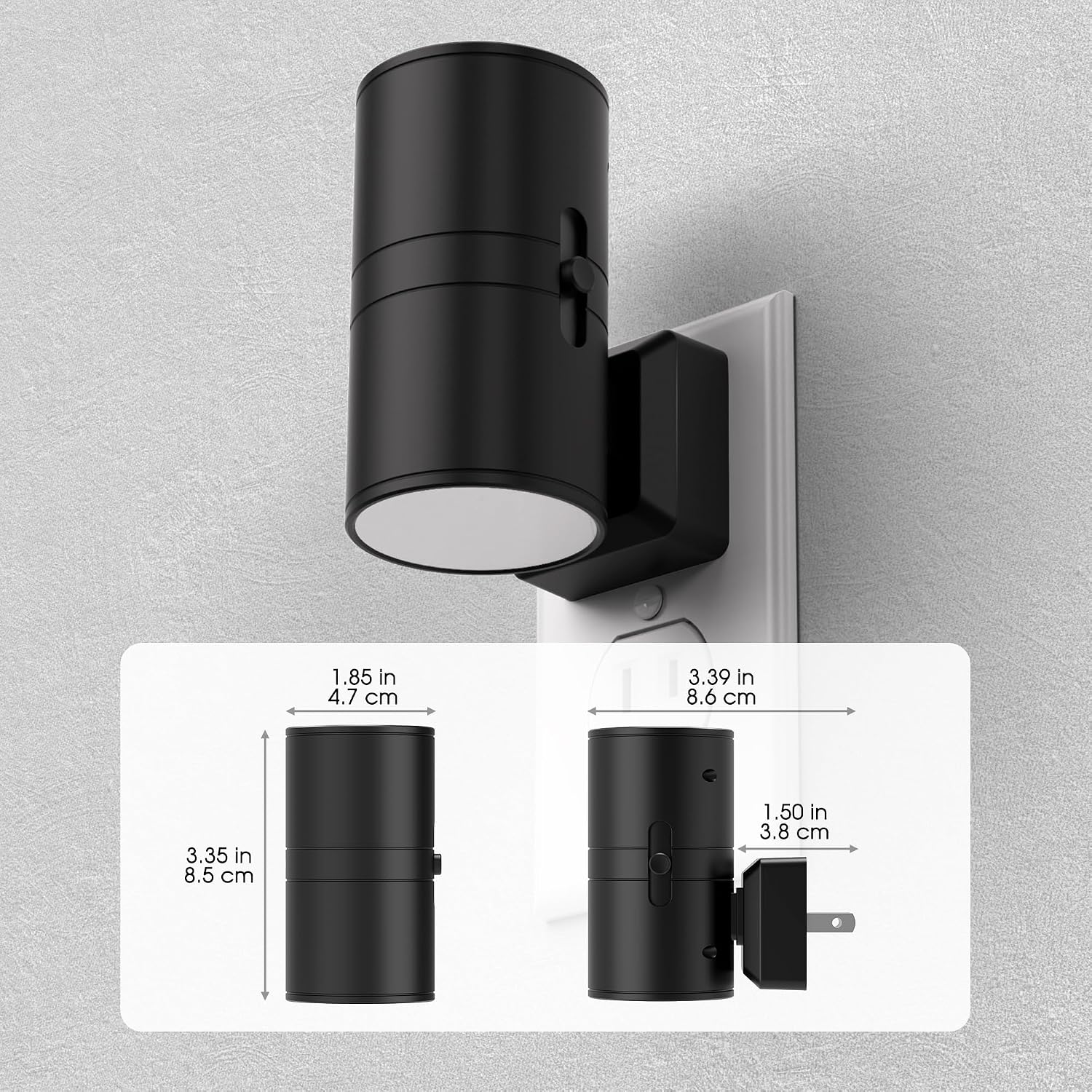 Briignite Night Lights Plug into Wall, Modern LED Night Light Plug in, Dusk to Dawn Sensor, Soft White 3000K, 0-100LM Adjustable…