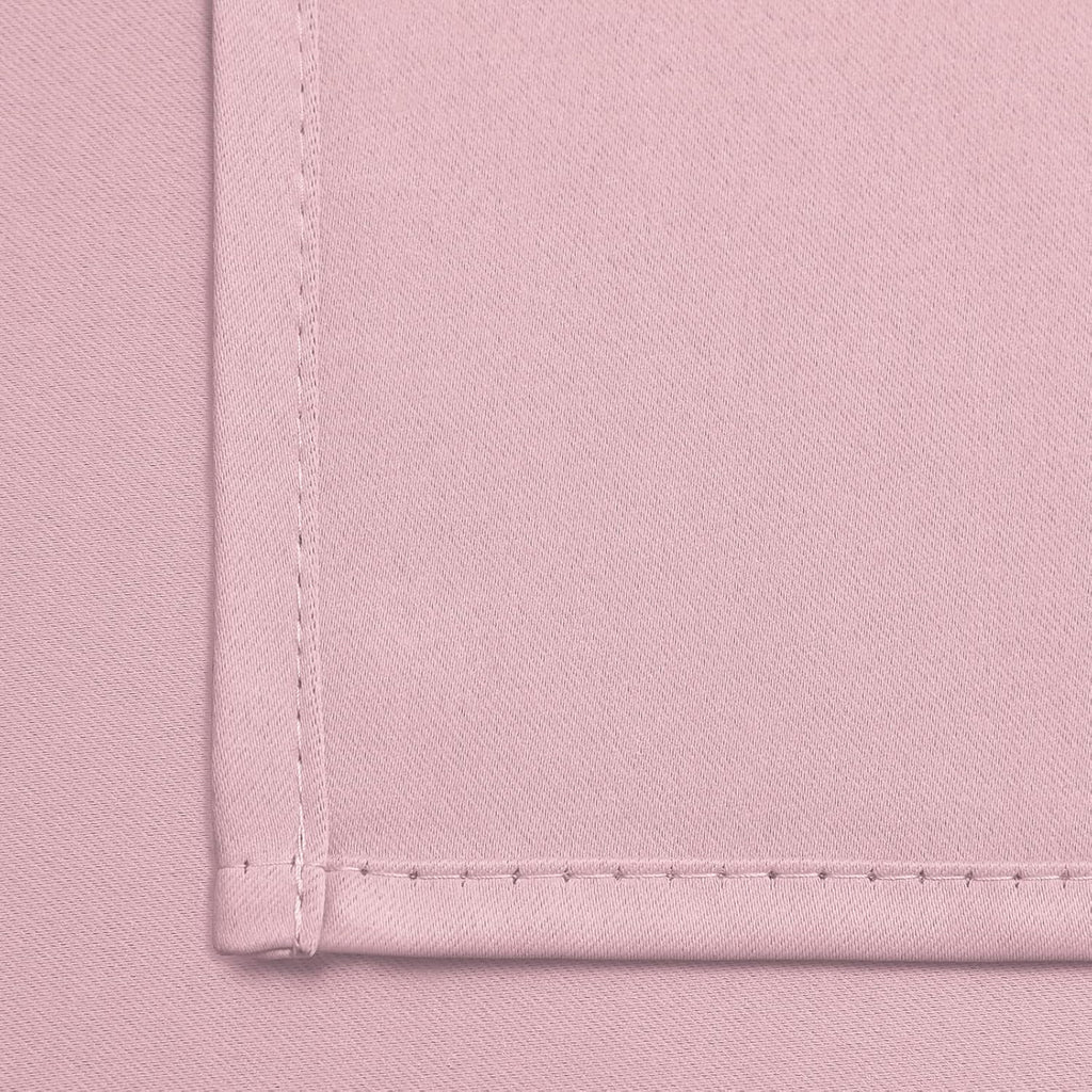 Yakamok Insulated Blackout Window Draperies - Energy Efficient Home Decor Grommet Top Curtains for Bedroom(Pink, 52Wx36L, 2 Panels)
