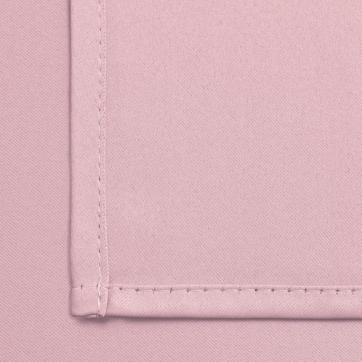 Yakamok Insulated Blackout Window Draperies - Energy Efficient Home Decor Grommet Top Curtains for Bedroom(Pink, 52Wx36L, 2 Panels)